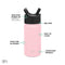 Simple Modern 415 mL Summit Kids Water Bottle with Straw Lid -Travel Hydro Vacuum Insulated Flask Double Wall Liter - 18/8 Stainless Steel -Blush