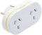 Korjo EU Double Power Adapter, 2X AUS/NZ Sockets, Use in Europe, White