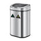 Maxkon 80L Motion Sensor Rubbish Bin Dual Compartment Recycle Kitchen Bin Stainless Steel Waste Garbage Smart Trash Can Sliver