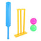 Cricket Set, Kids Cricket Set, Including 1 Bat, 1 Batting Board, 2 Ball, Good for Children for Playing Outside at Yard, Beach or Park