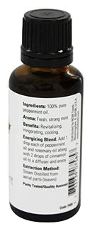 Now Foods Peppermint Essential Oil, 1 FZ