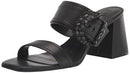 Karl Lagerfeld Paris Women's Everyday Ornamented Comfortable Dress Sandal Heeled, Black, 9