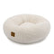 Charlie's Boucle Style Ultra - Soft Teddy Fleece Round Donut Calming Dog Cat Pet Sofa Bed Head and Neck Support - Cream Small 58.5x58.5x18cm