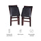 (Espresso) - Linon Keira Padded Folding Dining Chairs - Set of 2