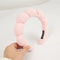 Spa Headband for Women, Makeup Headband for Sponge & Terry Towel Cloth Fabric Hair Band and Versed Headband for Face Washing, Makeup Removal, Shower, Skincare(Pink-1 Pc)