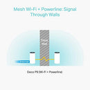 TP-Link Deco P9 Whole Home Powerline Mesh Wi-Fi System, Up to 4000 Sq ft, Thick Wall, Works with Amazon Echo/Alexa, Wi-Fi Booster, Parental Controls, Pack of 2 (UK Version)