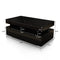 Coffee Table High Gloss Front Tea Table 4 Drawers Storage Shelf Wood Modern Living Room Furniture Black 85cm Length