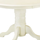 Home Styles 5177-30 Round Pedestal Dining Table Antique White Finish