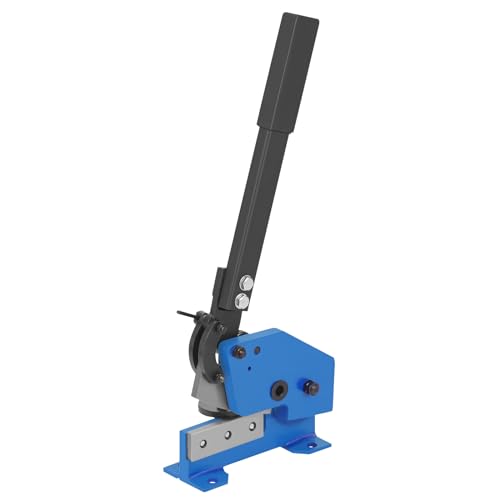 VEVOR Hand Plate Shear 5", Manual Metal Cutter Cutting Thickness1/4 Inch Max, Metal Steel Frame Snip Machine Benchtop 7/16 Inch Rod, for Shear Carbon Steel Plates and Bars