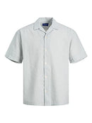 Bestseller AS Men's Jorpalma Seersucker Shirt Ss Sn, Slate Gray/Stripes:, S