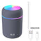 USB Car Air Purifier Diffuser Aroma Oil Humidifier Mist Led Night Light Home (300ml Grey)