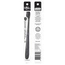 hello charcoal infused manual toothbrush, 1 pack, soft tapered bristles, black, BPA free
