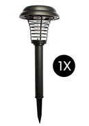 Solar Power LED Light Mosquito Insect Zapper Fly Bug Killer Trap Outdoor Floor Lamp Garden Ground (1PC)