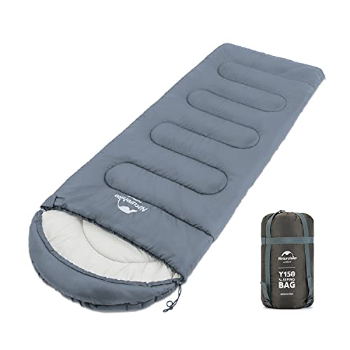 Naturehike Camping Sleeping Bag - Lightweight Waterproof Portable Splicable for Adults 3 Seasons,Hiking/Backpacking/Outdoor and Indoor Used with Storage Sack (Blue-Left Zipper)