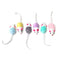 Chiwava 36 Pack 1.8 Inch Small Interactive Cat Toys Mice with Catnip Rattle Sound Mouse for Indoor Cats Kitten Play