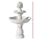 Gardeon Solar Fountain Water Feature Pump Kit Bird Bath Outdoor Indoor Ivory