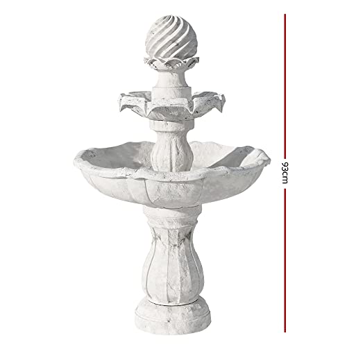 Gardeon Solar Fountain Water Feature Pump Kit Bird Bath Outdoor Indoor Ivory