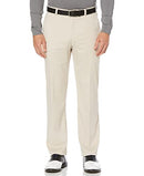 PGA TOUR Men's Flat Front Active Waistband Golf Pant with a Classic Fit, Moisture-Wicking and Sun Protection (Sizes 30-54), Silver Lining, 42W x 29L