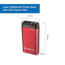 Laser 20000mAh Portable Charger Power Bank with PD Technology: Portable, Fast-Charging Battery Bank for Smartphones, Tablets, E-Readers & More, Cable Included