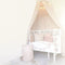 Yosoo Baby Bedding Round Dome Bed Canopy Kids Play Tent Hanging Mosquito Net Curtain for Baby Kids Reading Playing Sleeping Room Decoration, Khaki