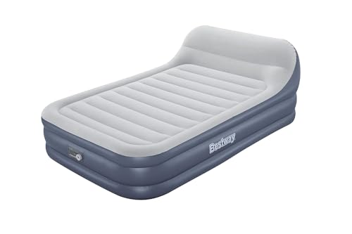 Bestway Tritech Airbed Queen SleekFlow Headboard Built-in AC Pump, 226 x 152 x 84 cm