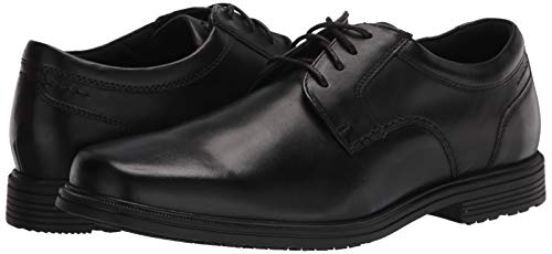 ROCKPORT Men's Robinsyn Waterproof Plain Toe Oxford, Black, 9 US