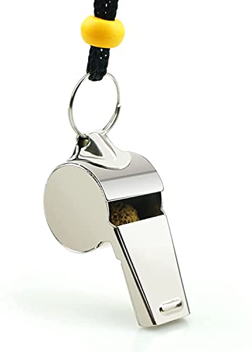 DABOBOTOOL Whistle, Stainless Steel Sports Whistles with Lanyard, Loud Crisp Sound Whistles Great for Coaches, Officials, and OfficialsReferees (1)