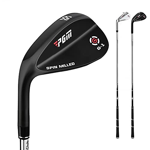 Left Hand Sand Wedge 56 60 Degree Men Women Premium Woman Man Golf Club Pole Lefthand Handed Stainless Steel for Mens Ladies (Black,60 Degree)