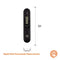 MasterChef Meat Thermometer Digital, Wireless Temperature Probe for Food (Steak, Chicken) & Liquids (Coffee, Tea, Milk), Portable BBQ Grill Gadget, Instant Read LED Display (°F & °C), Foldable, Black