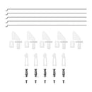 Pack of 15 Fixed Wing Aeroplane Starter Horn Kit 1.2 x 200 mm Push Rod 1.3 mm Push Rod Plug Control Horn Accessories for RC Model Aeroplanes RC Helicopter