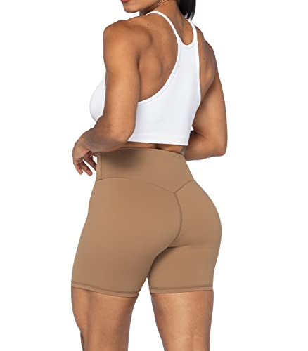 Sunzel No Front Seam High Waist Biker Shorts for Women Yoga Workout Size L  