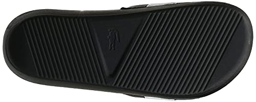 Lacoste Women's Croco 0721 1 CFA Slide, Black, US 8