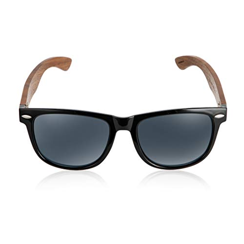 Max & Miller Wood Sunglasses for Men Women with real Hardwood Temples ARCADIA