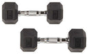 Balancefrom Rubber Encased Hex Dumbbells, 10LB, Pair