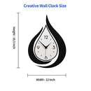 MEISD Decorative Wall Clock for Living Room Decor, Modern Wall Clocks Battery Operated for Bedroom Kitchen Office Home, 16.5 Inch Acrylic Big Silent Creative Wall Clock Non Ticking