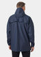 Helly Hansen Men's Moss Long Hooded Fully Waterproof Windproof Raincoat Jacket, 597 Navy, Large