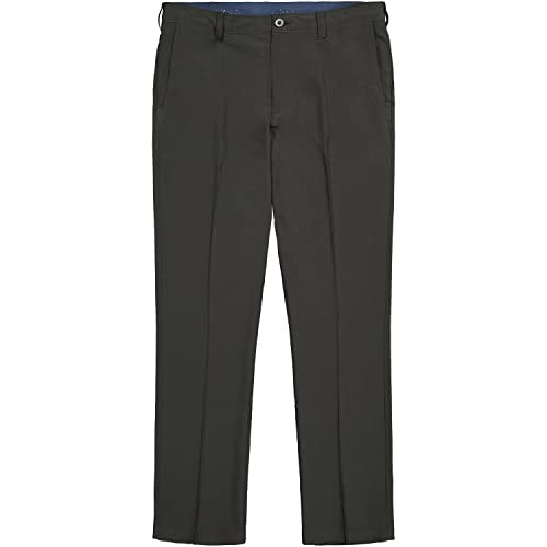 IZOD Men’s Golf Swingflex Pant, Black Straight, 33W x 30L