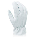 Intra-FIT Premium Goatskin Leather Driver Glove Work Gloves For General work/Truck Driving/Warehouse/Gardening/Farm (Small)