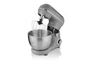 Swan 800W Retro Grey Stand Mixer, Low Noise, Planetary Mixing Action, 8 Stepless Speed and Pulse Function, Rotary Switch Control, SP21060GRN