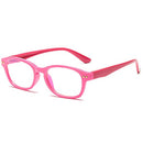 Fantia Kids Eyeglass Frame Children Soft Non-Optical Frames Clear Lens 44-17-32-130 Pink