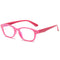 Fantia Kids Eyeglass Frame Children Soft Non-Optical Frames Clear Lens 44-17-32-130 Pink