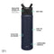 Simple Modern 650mL Summit Water Bottle with Straw Lid - Gifts for Kids Travel Hydro Vacuum Insulated Flask Double Wall Liter - 18/8 Stainless Steel -Deep Ocean