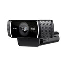 Logitech C922 Pro Stream 1080p Webcam, Knox Gear Holder and Light Stand and 4-Port USB Hub (3 Items)