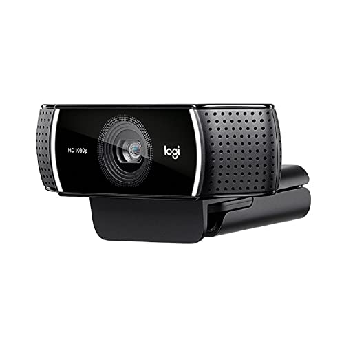 Logitech C922 Pro Stream 1080p Webcam, Knox Gear Holder and Light Stand and 4-Port USB Hub (3 Items)