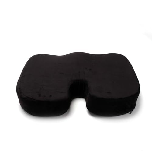 GYB Seat Cushion,Durable Memory Foam Office Chair Cushion, Seat Cushions for car seat Driver, Butt Pillow for Sitting Desk Chair, Black