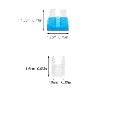 Ausale 220pcs Car Fuses, Assorted Standard Car Auto Fuses Set ATC/APR/ATO+ATM, Mini Blade Fuses Set for Cars,Trucks, Automotives