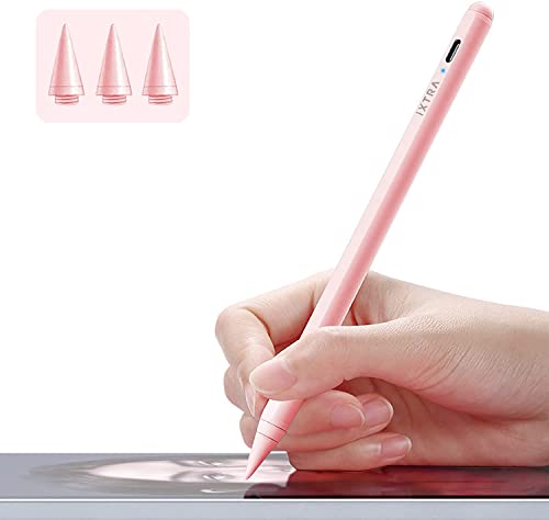 iXTRA Pink Stylus Pen for iPad with Palm Rejection Magnetic Active Pen for 2018-2023 Apple iPad Pro 11inch 12.9inch, iPad 6th 7th 8th 9th 10th, Min 6/5th, Air 3rd 4th 5th, Precise Drawing