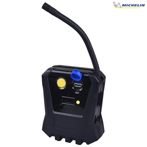 Michelin Compact Digital Tyre Inflator Micro 12 Volt Compressor with Digital Gauge Accuracy from +/- 1 PSI up to 50 PSI (12264)