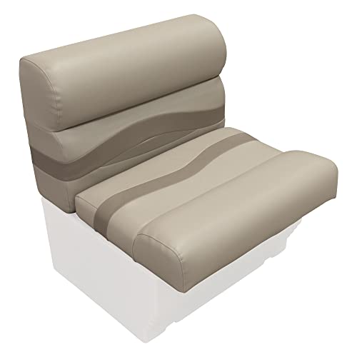 Wise BM1143-1749 Premier Series Pontoon 27" Bench Seat Cushion Set, Mocha Java/Café/Mushroom