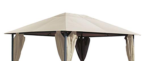 QUICK STAR Replacement Roof 250 g Garden Gazebo 3 x 4 m Sand Antique Gazebo Roof Replacement Cover